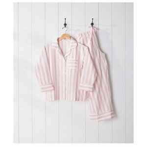 Serena & Lily Pajama Beach Club Stripe Pajama top size small pink striped